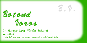 botond voros business card